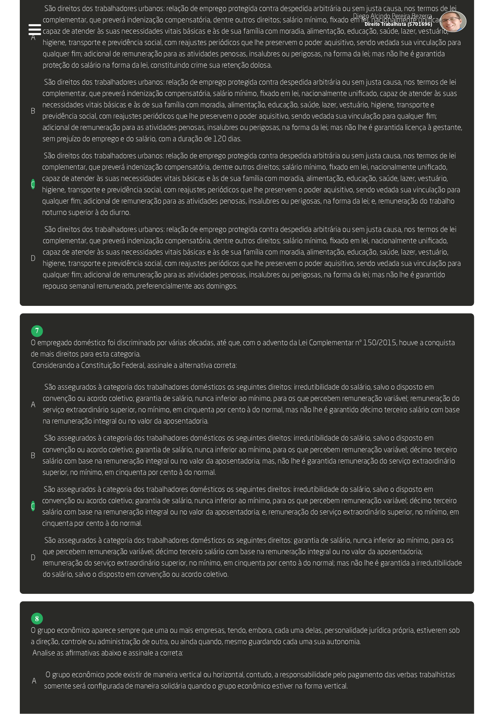 O empregado e o empregador - Prova final - Direito Processual do Trabalho e  Direito do Trabalho