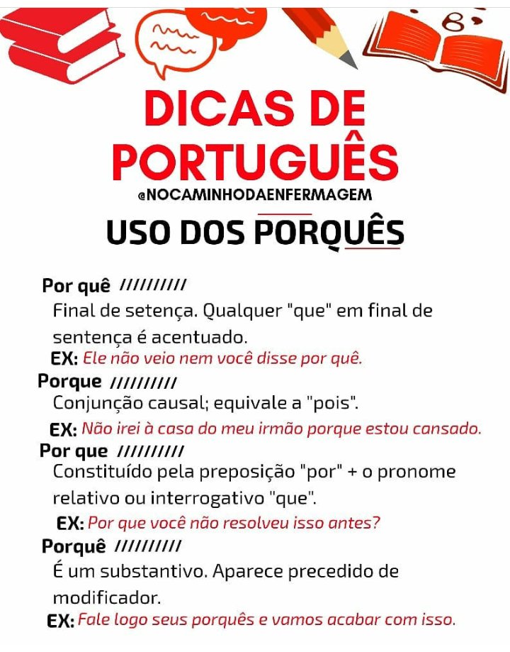 Uso Dos Porquês Dicas