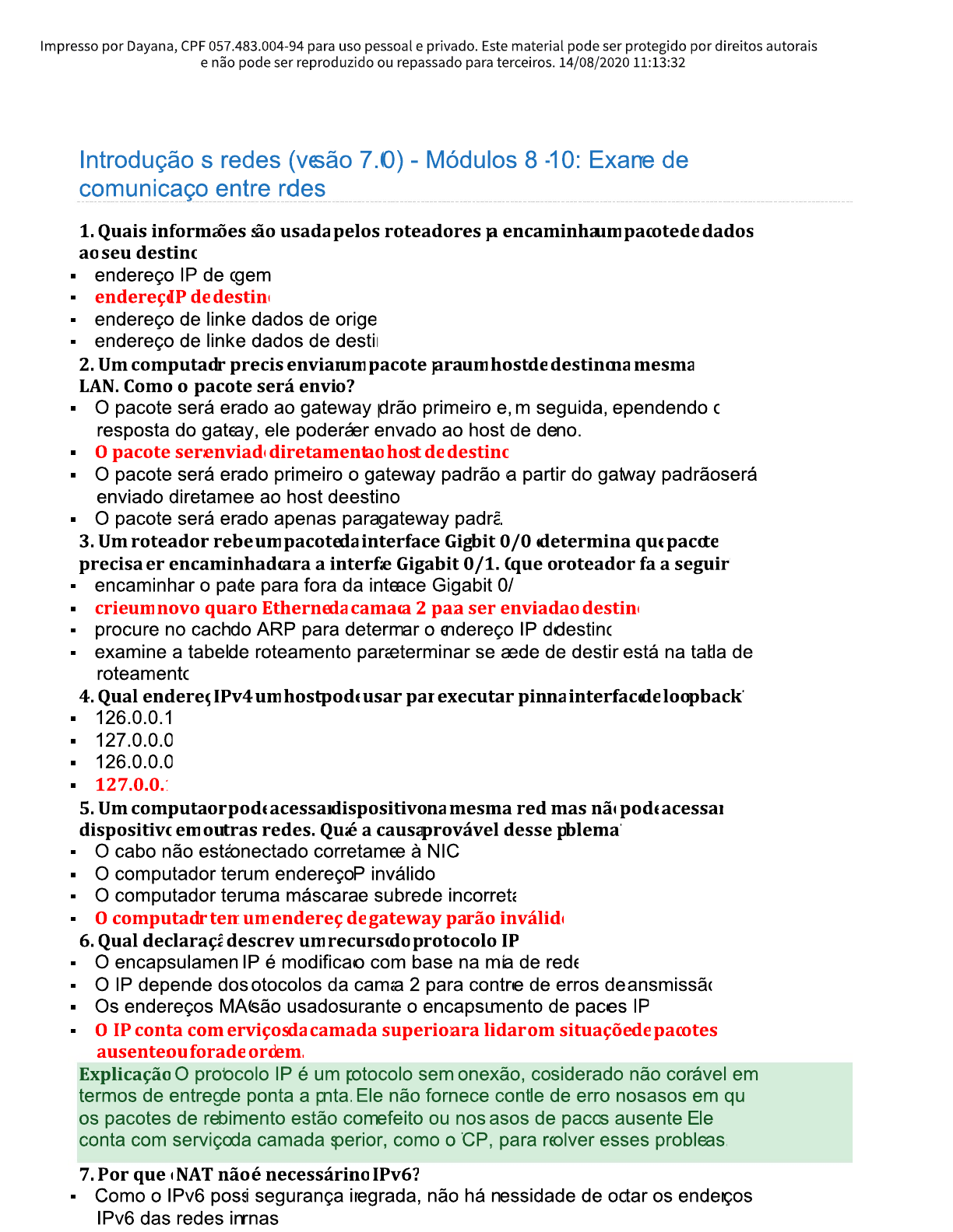 Prova ccna 8 10 par1 ccna cisco
