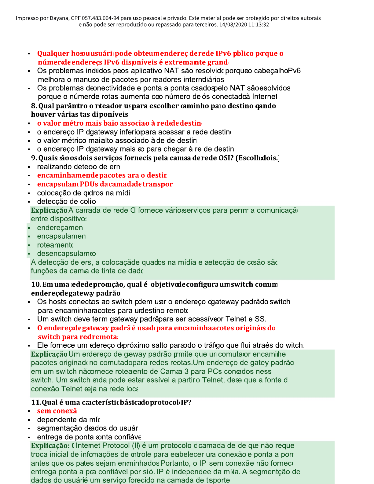 Prova ccna 8 10 par1 ccna cisco