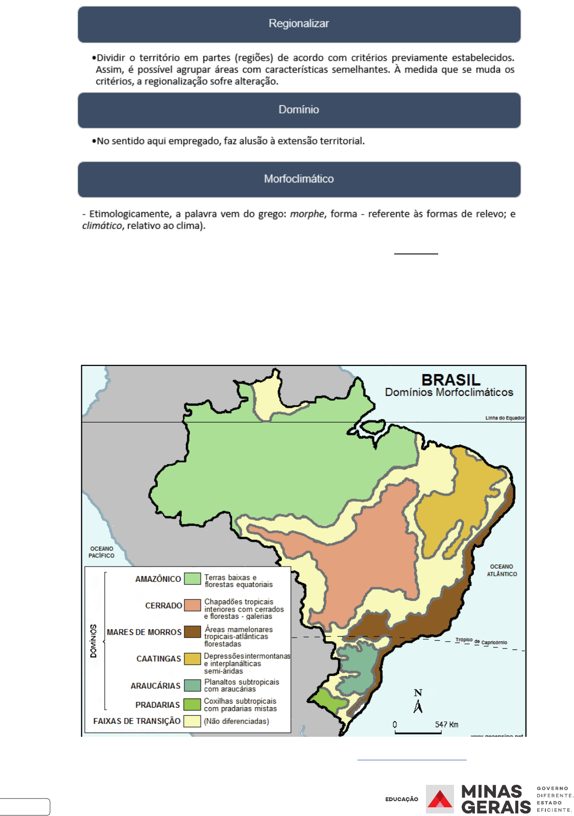 Domínio morfoclimático de Mares de Morros - Geografia - InfoEscola