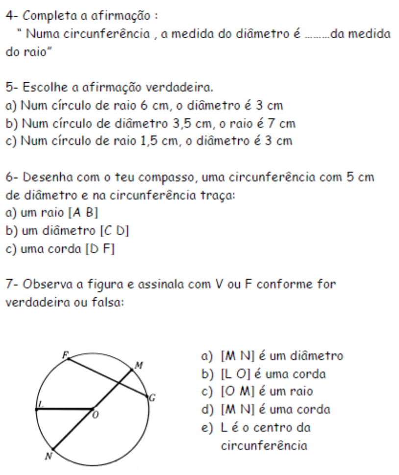 Plano De Aula Circulo E Circunferencia Para O 5o Ano