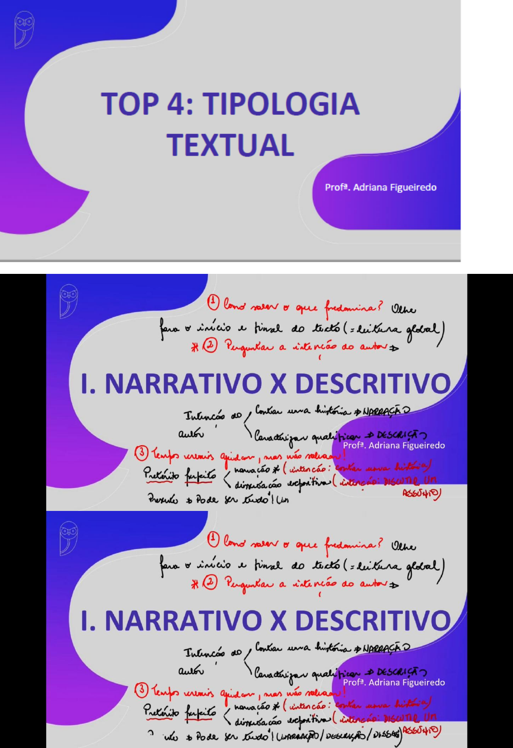 DICAS TIPOLOGIA TEXTUAL Português