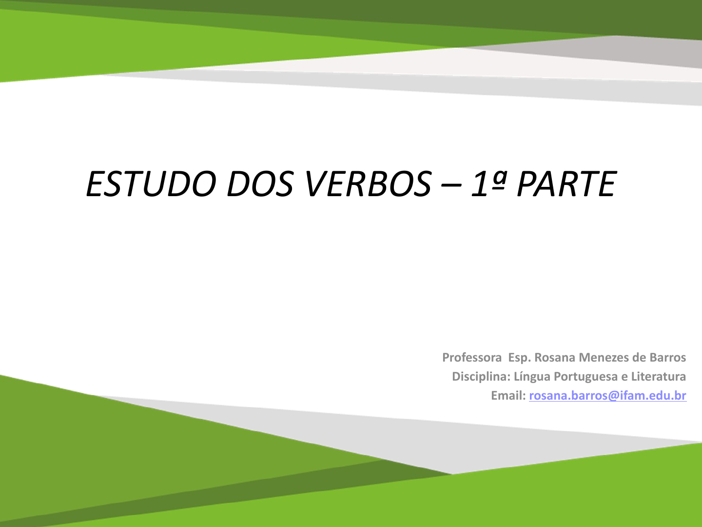 Verbo “haver” e suas particularidades sintáticas - Português