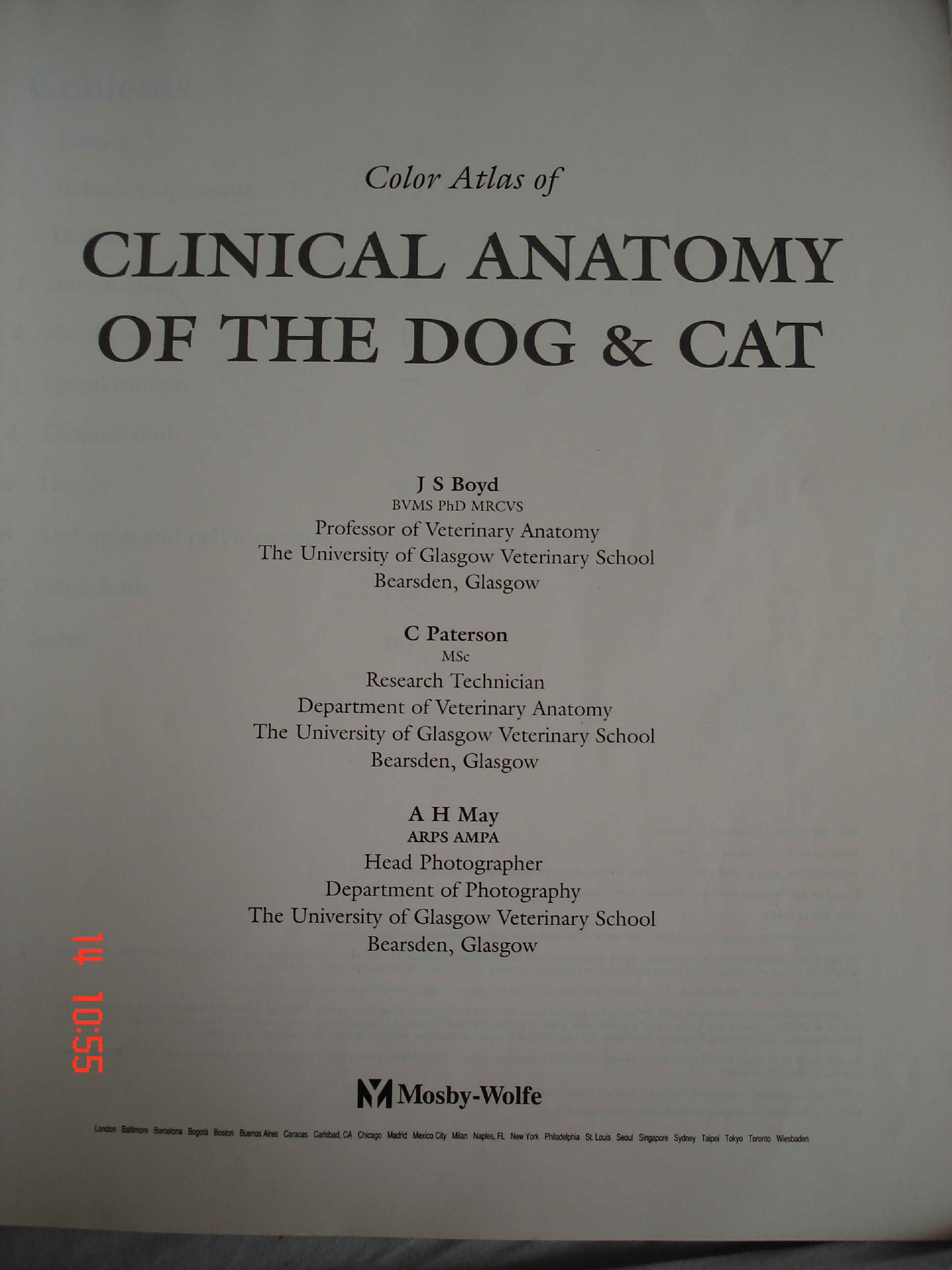 0 Color Atlas Of Clinical Anatomy Of The Dog & Cat - Anatomia Veterinária I