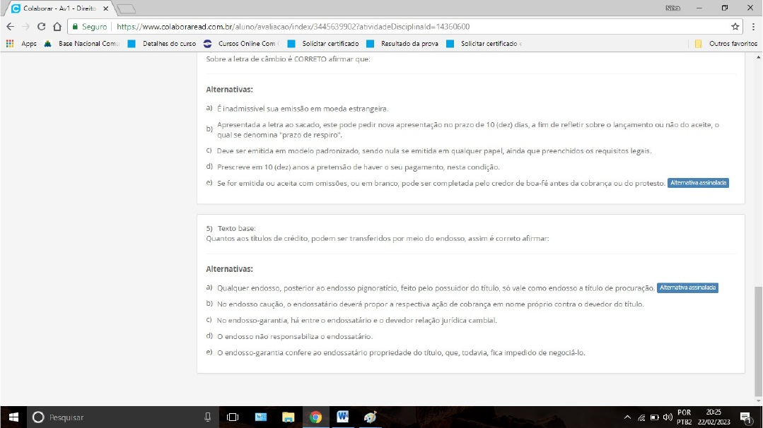 Av.1 DIREITO EMPRESARIAL - Contabilidade / Ciências Contábeis