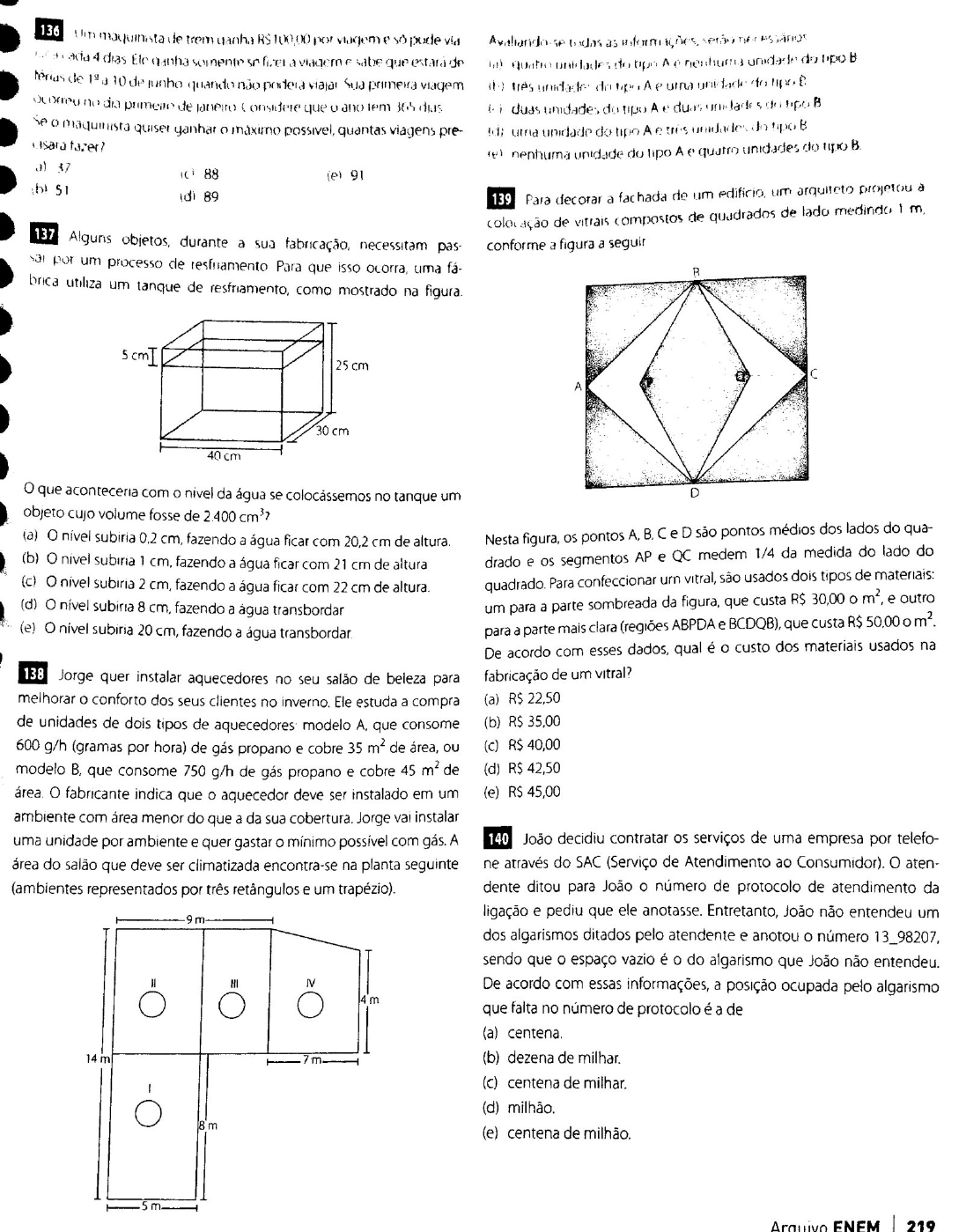 Questões Matemática Enem Resolvidas - BINKEDU