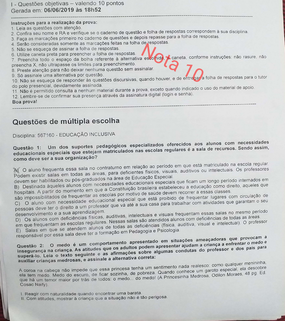 Provas De Serviço Social Com Gabarito - RETOEDU
