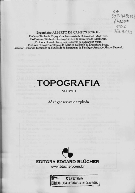 Topografia Aplicada A Engenharia Civil Vol.1 - Topografia I