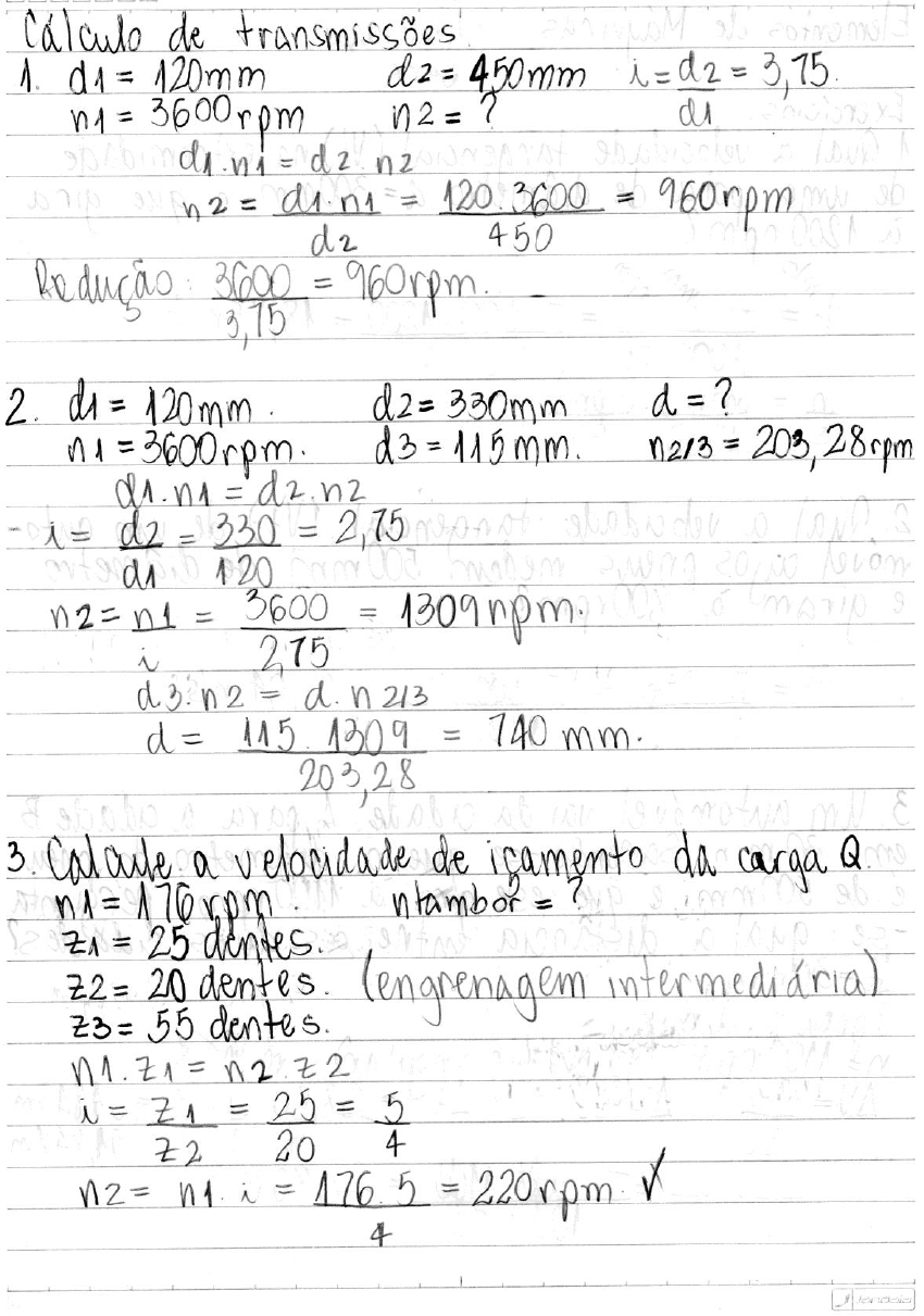 Elementos De MÁquina ExercÍcios Resolvidos Elementos De Máquinas I 6217