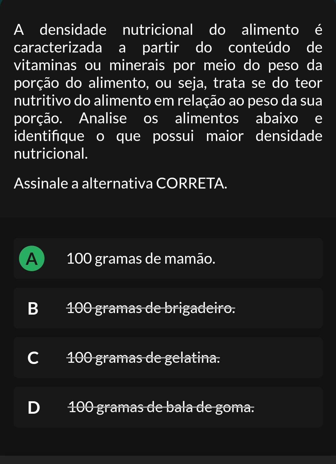 Densidade Nutricional  O que é e porque é importante