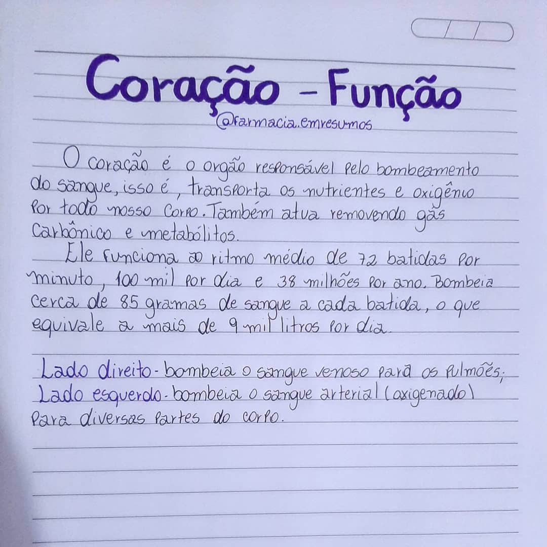 Qual é a função do coração?