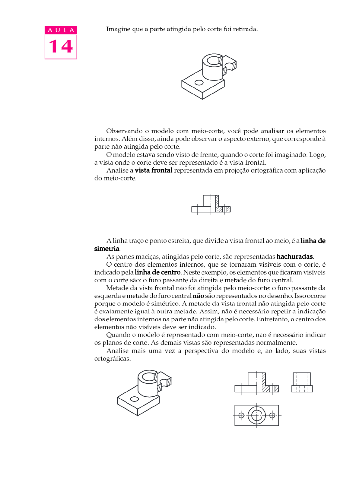 Meio Corte Aula 14 Desenho Técnico I 4474