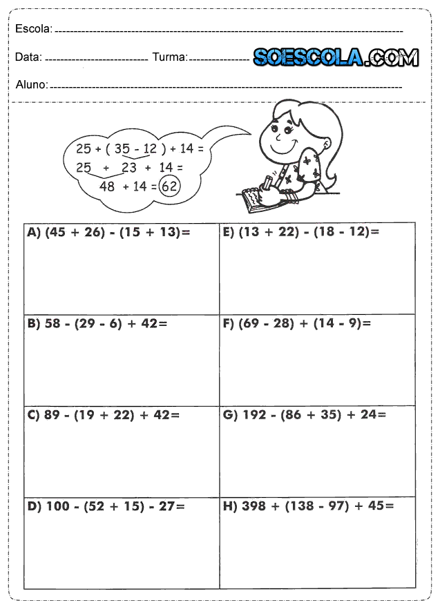 Atividades de Matemática 5° Ano para Imprimir