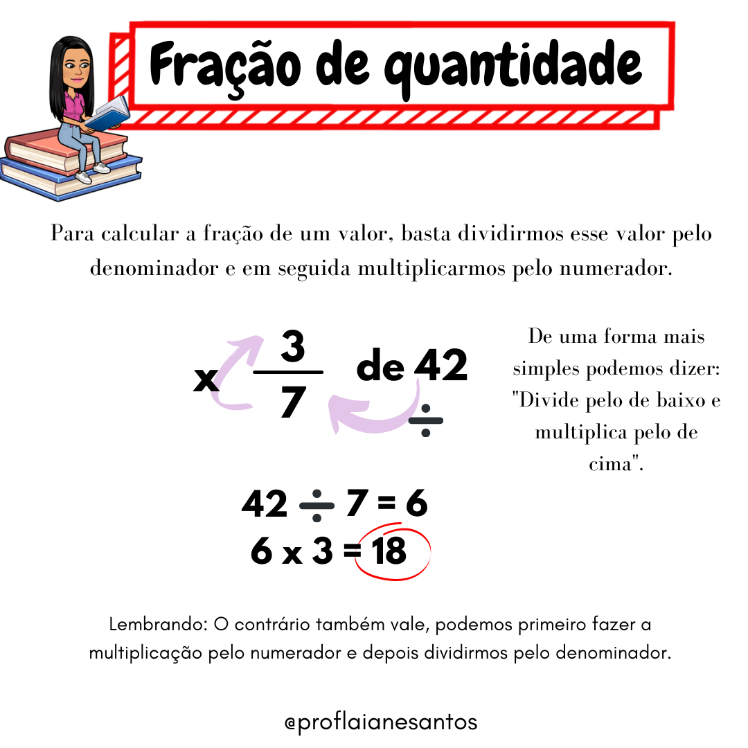 Como calcular fração de um numero #fração #fraçãodequantidade