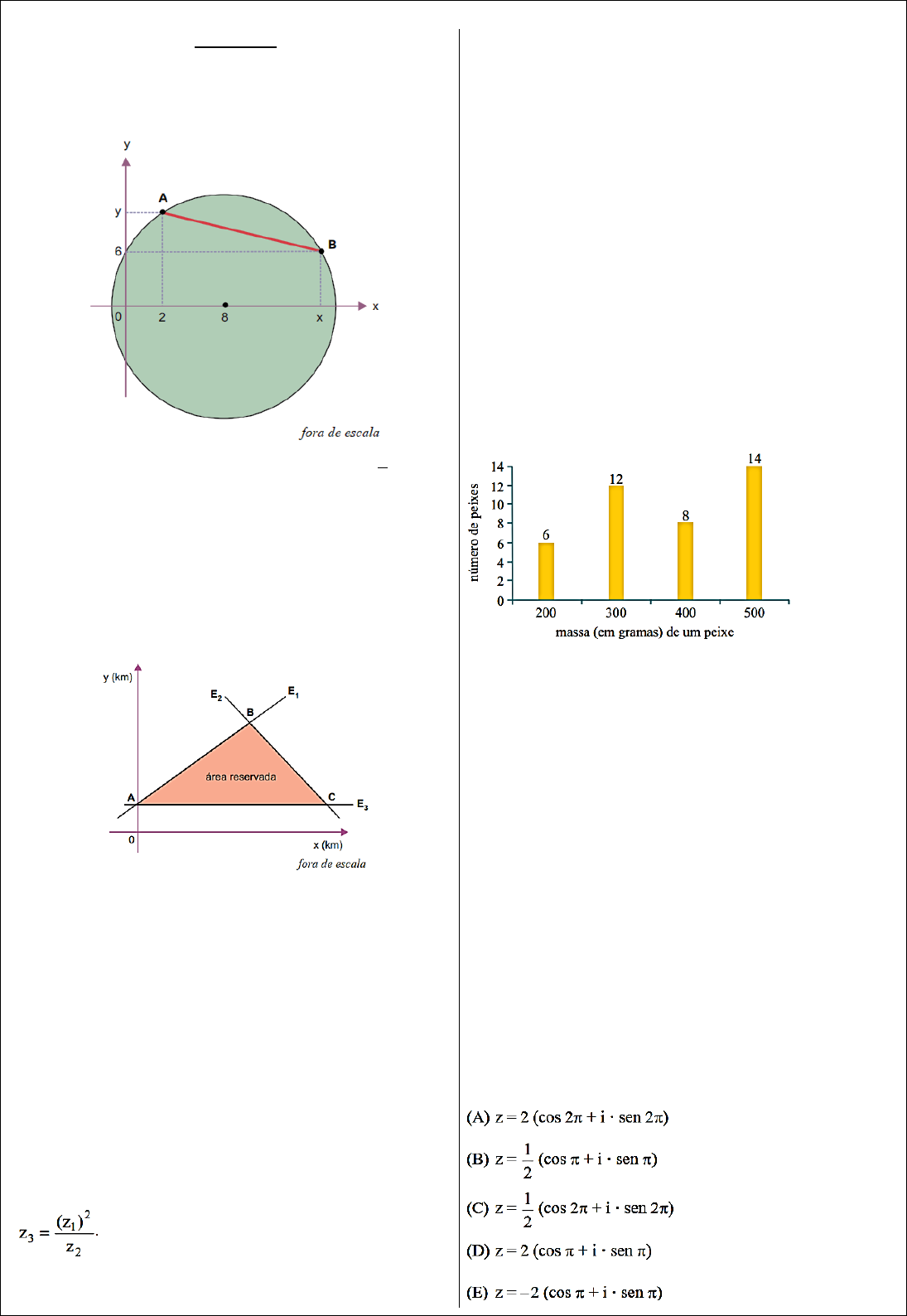 UEA 2021 1º dia - Q. 55  No polinômio p(x) = x^3 − kx^2 −5x +