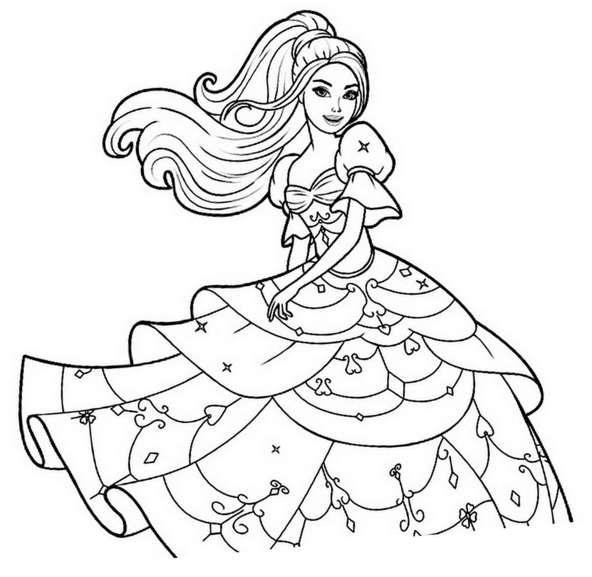 desenho-da-barbie-sereia-para-colorir-10 - Transtorno do Espectro Autista -  Tea.