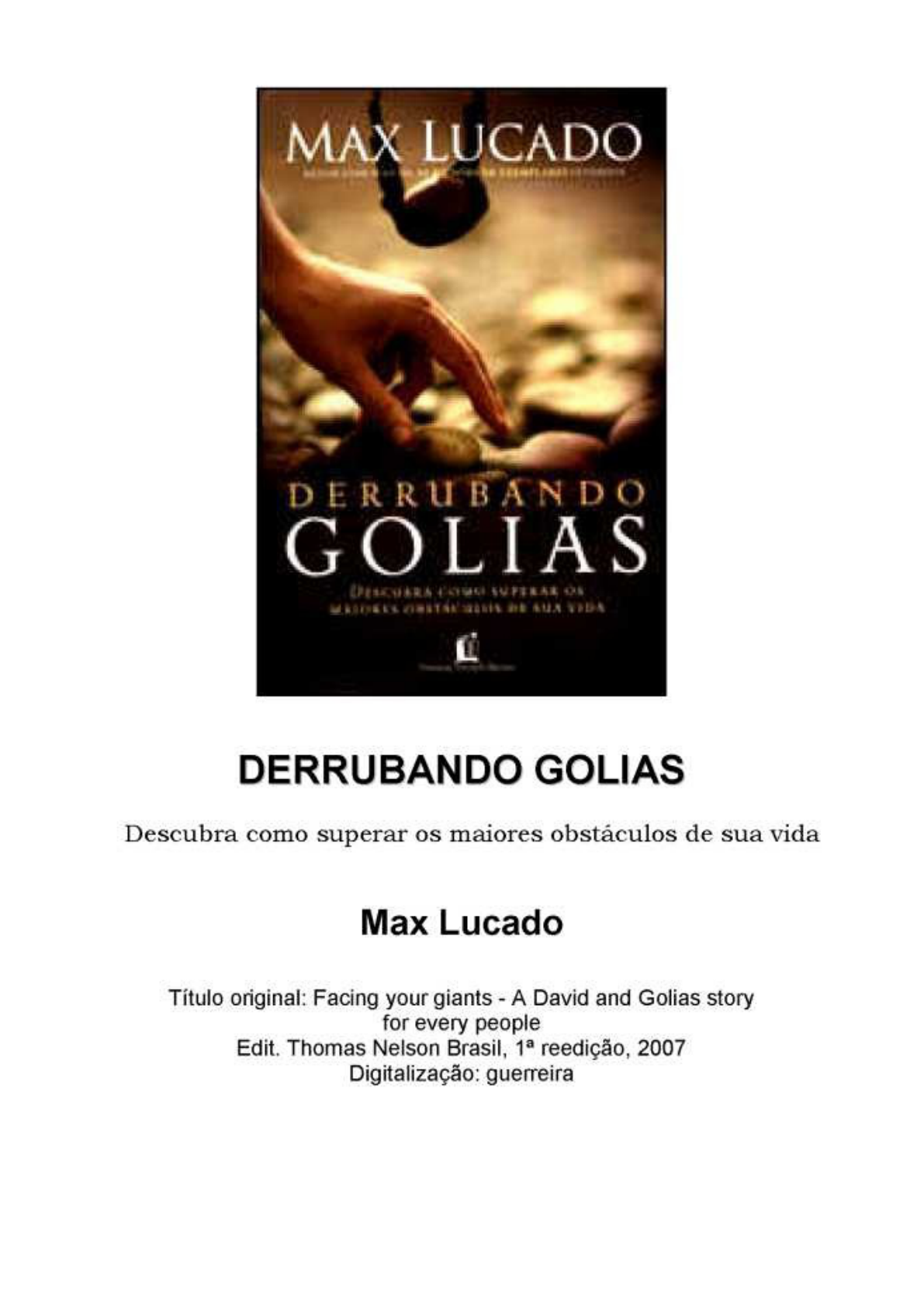 Deixa Eu Te Usar, PDF, Golias