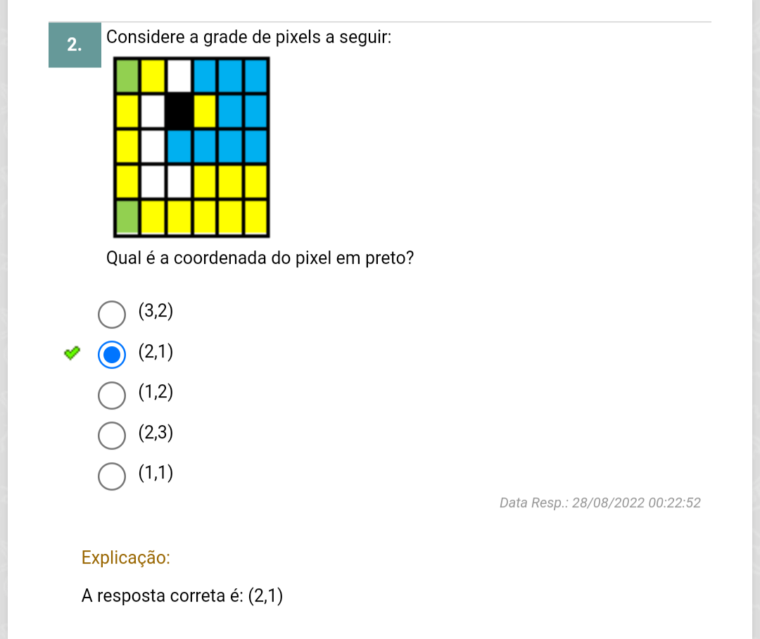 Grade De Pixels Computacional