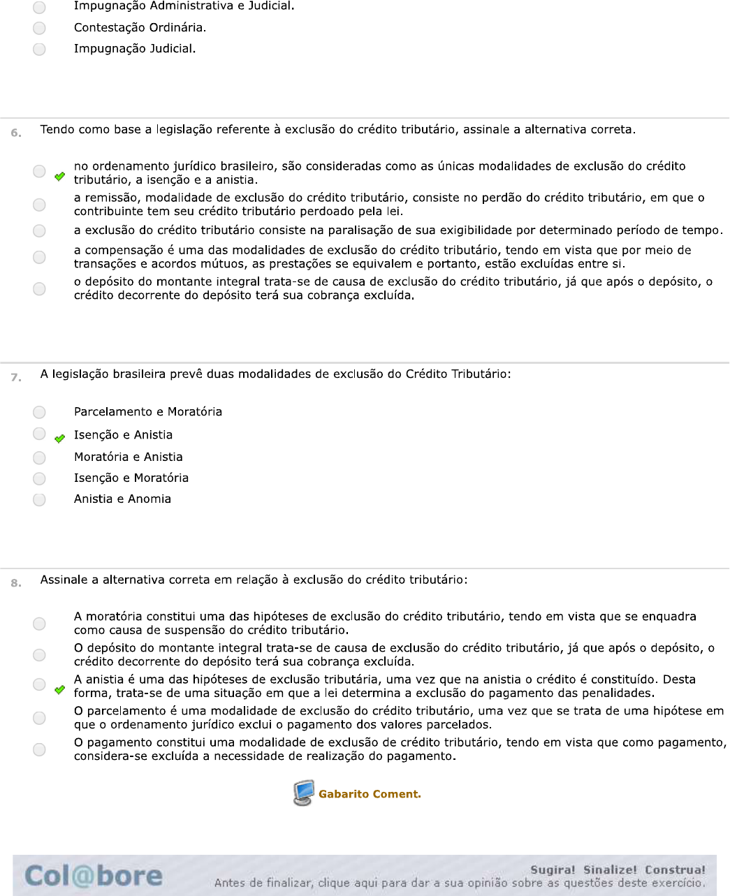 Exercicio Fundamentos Do Direito Empresarial E Tributário Aula 09 ...