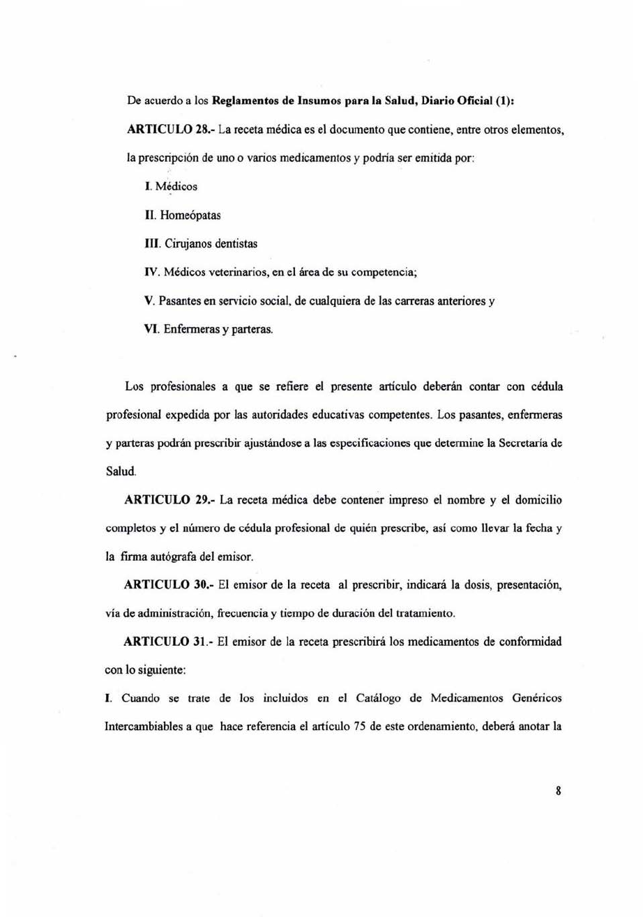 Analisis-de-la-prescripcion-de-la-receta-medica -en-el-servicio-de-otorrinolaringologia-del-Hospital-Infantil-de-Mexico-como-un-indicador-de-la-calidad-en-la-atencion- medica - Medicina | Studenta