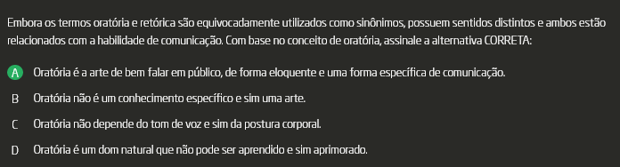 Oratória, retórica e eloquência: sinônimas sim, iguais não!, Para Refletir