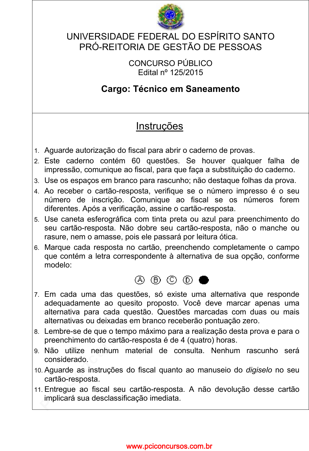 Prova UFES - UFES - 2011 - para Auxiliar em Administração.pdf - Provas de  Concursos Públicos