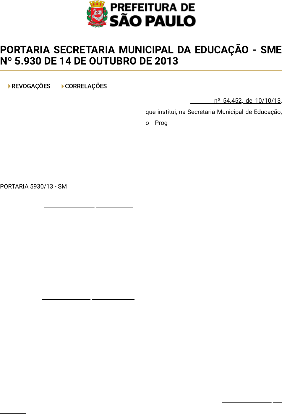 PLANO DE TRABALHO/METAS 2019 - SECRETARIA MUNICIPAL DE EDUCAÇÃO - SME