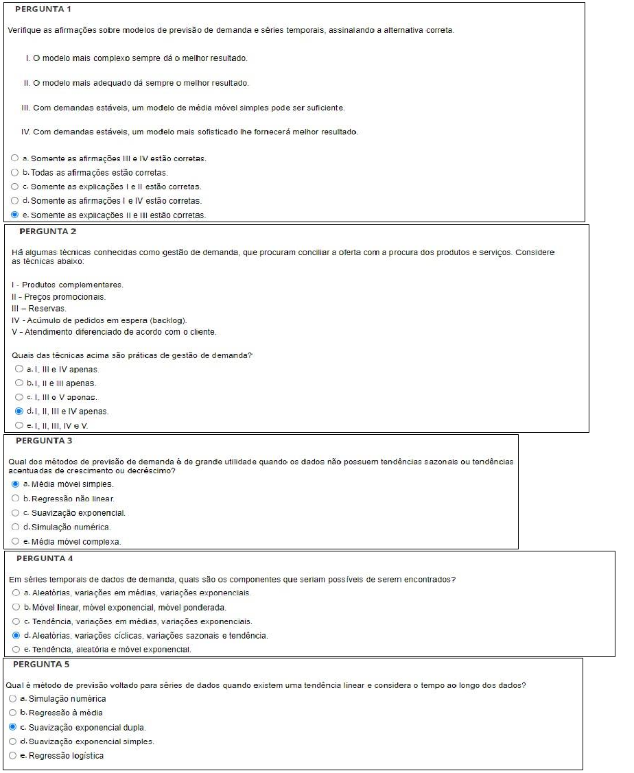 Atividade Para Avaliação Planejamento E Controle De Produção I