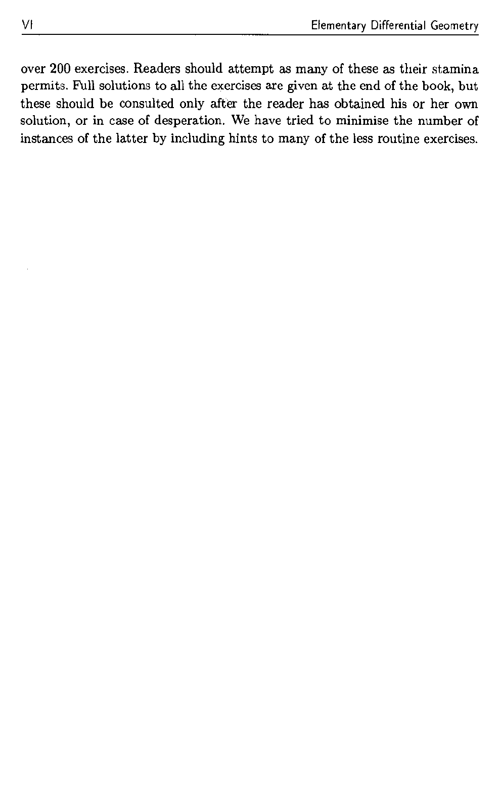 [A N Pressley] Elementary differential geometry(bok org) Geometria