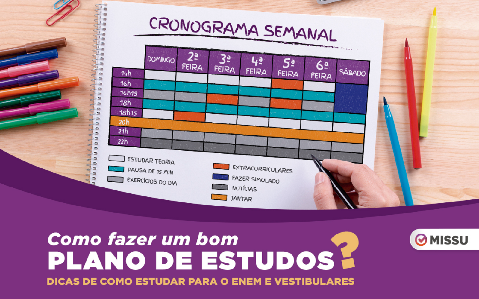 Como criar um plano de estudos? 