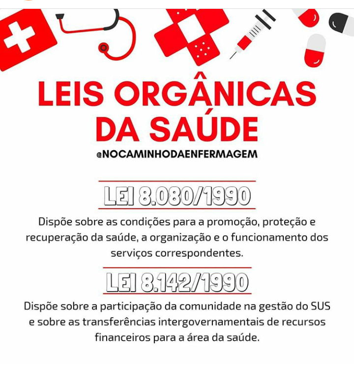 leis orgânicas da saúde legislação e Ética sus