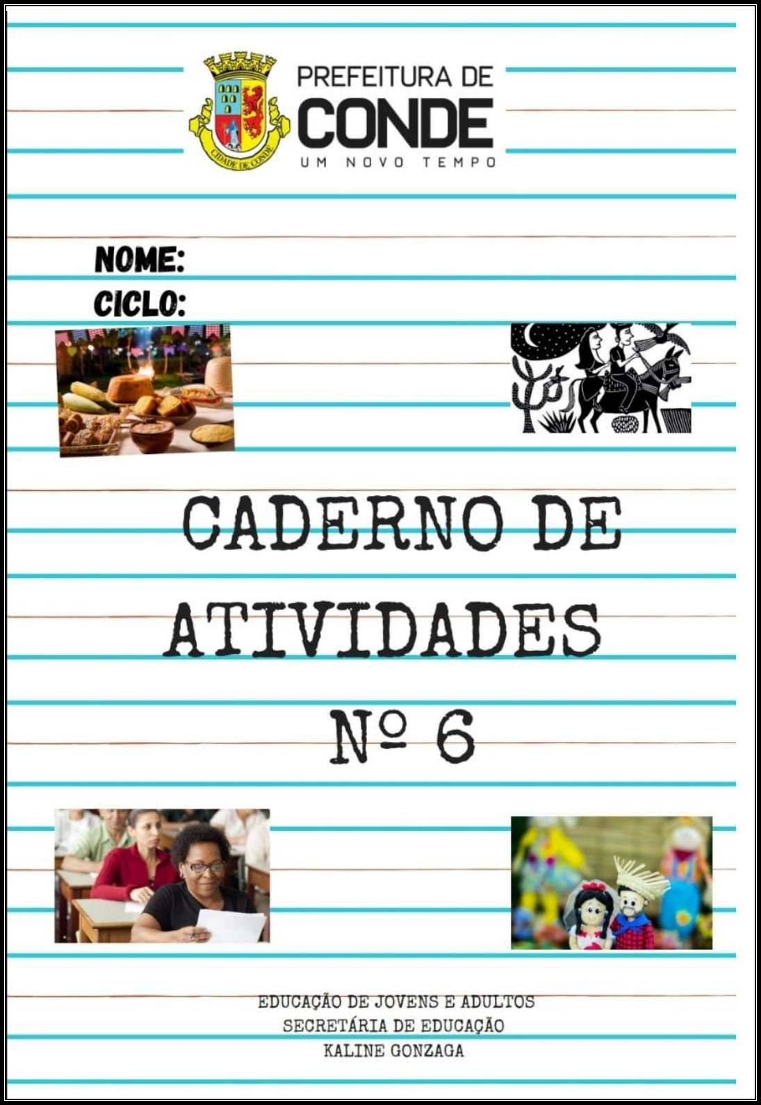 CADERNO 6 CICLO II-convertido - Eja, Metodologia para Adulto na Eja, Fase  Ii, Cilco 2