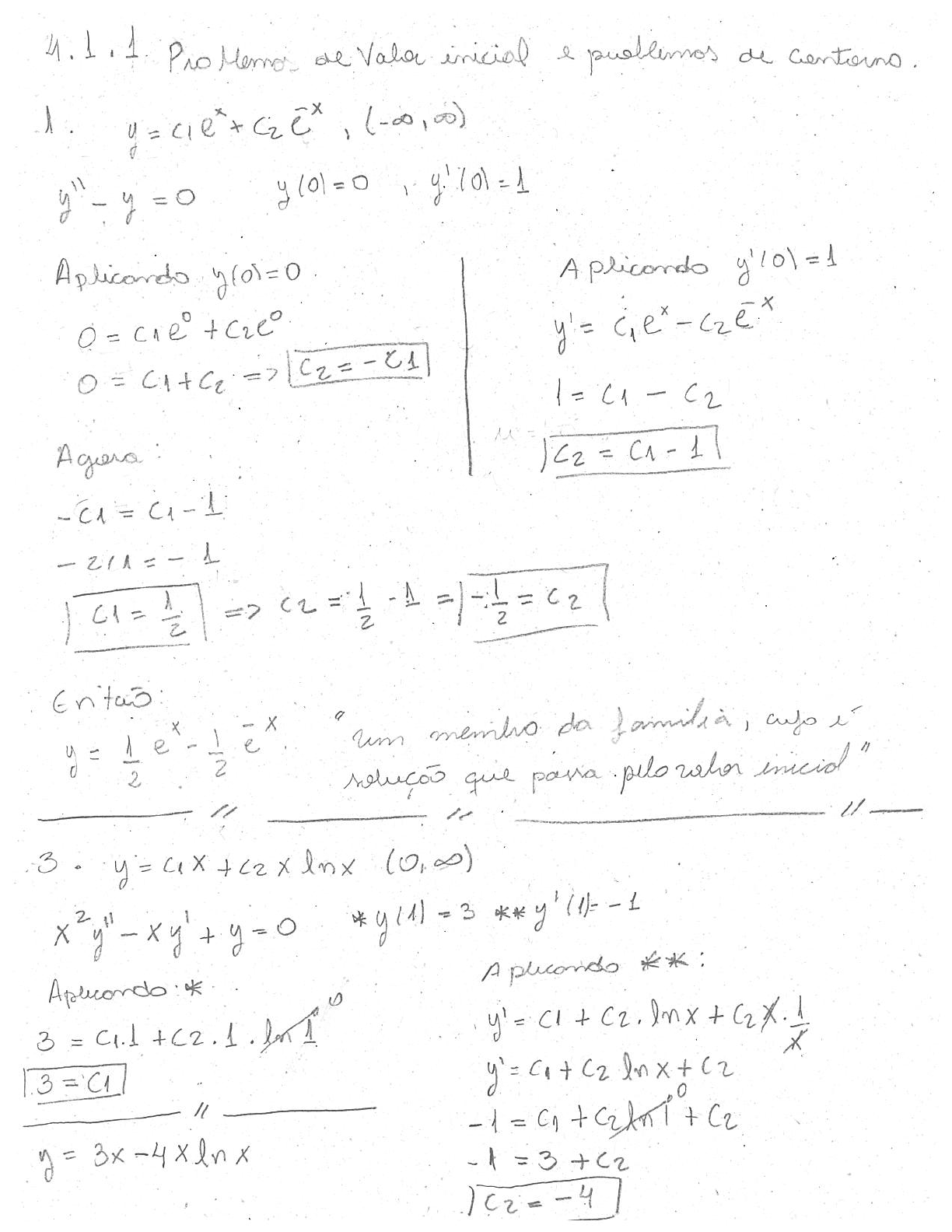 Exercícios Resolvidos Dennis G Zill Equações Diferenciais 4 1 1