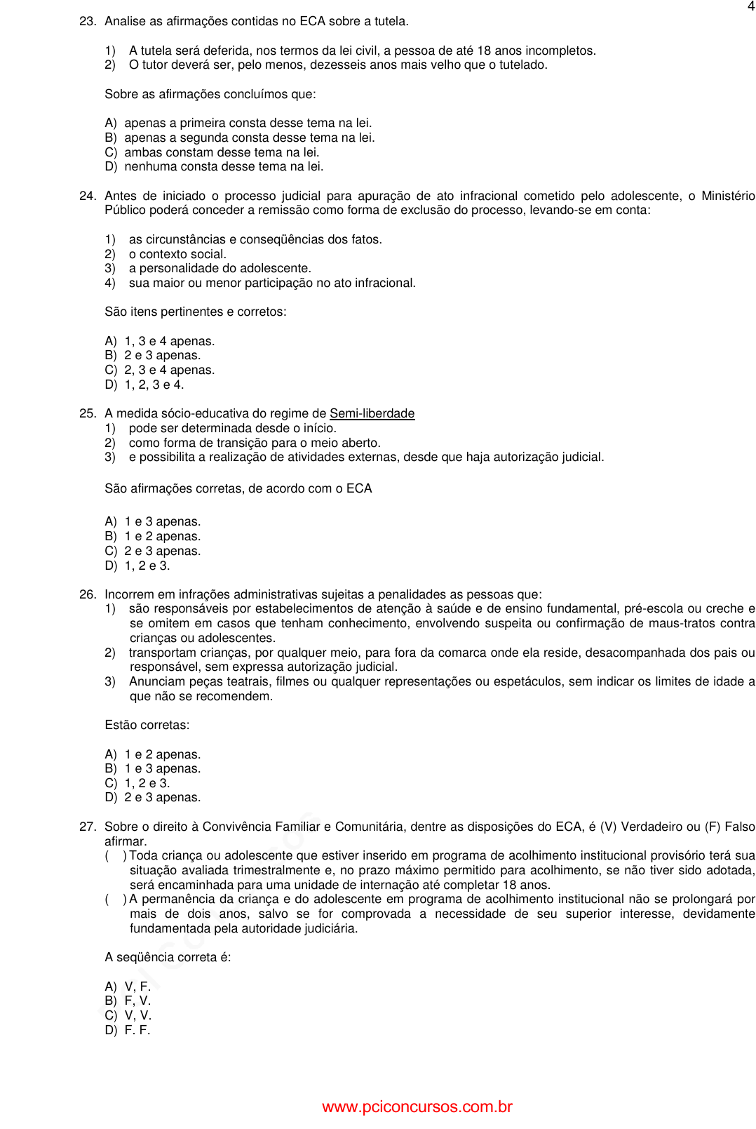 Prova Pref. São Caetano do SulSP - CAIPIMES - 2009 - para Inspetor de  Alunos.pdf - Provas de Concursos Públicos