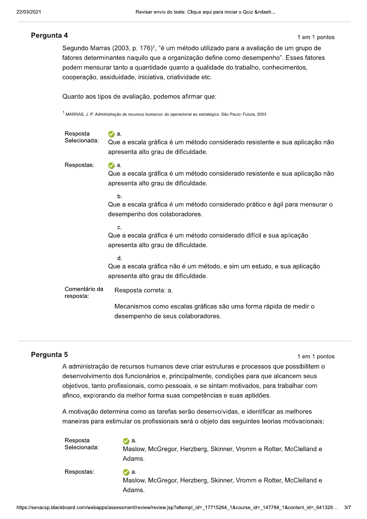 Quiz Gestão de pessoas - Gestão de Departamento Pessoal