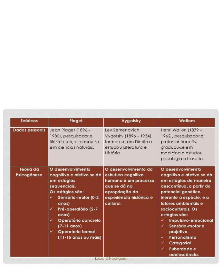 AS DIFEREN AS E SEMELHAN AS PIAGET E VYGOTSKY Psicologia