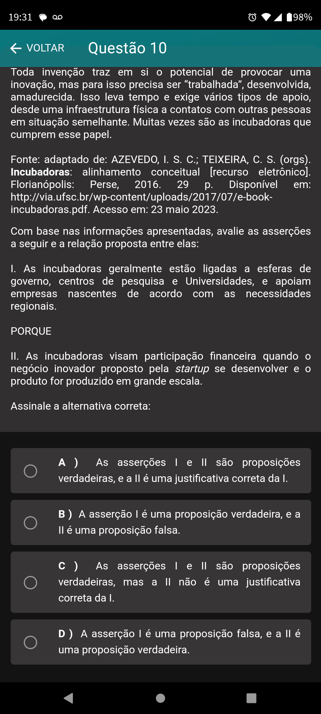 PERGUNTAS E RESPOSTAS EDF - Pedagogia