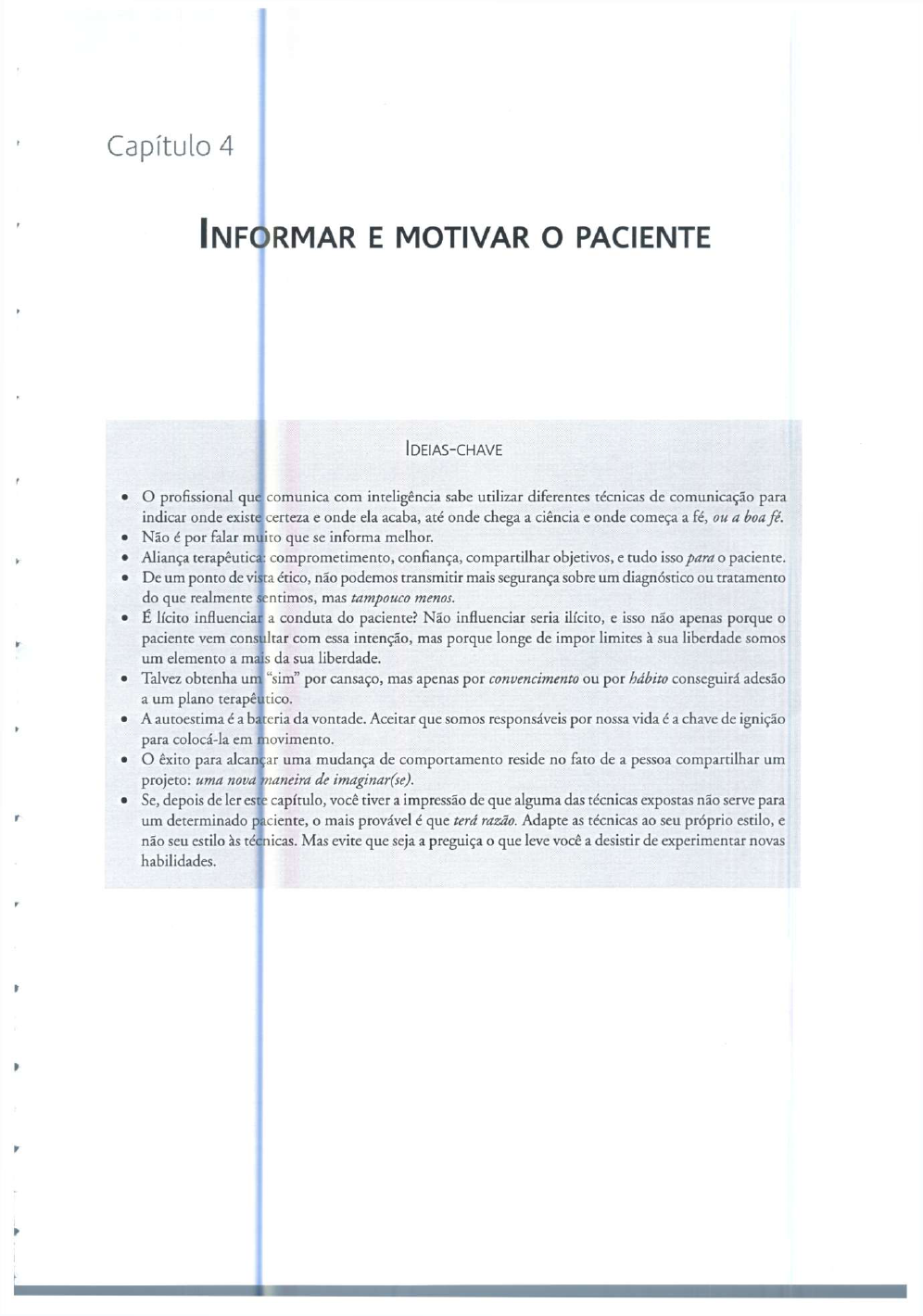 PSICOLOGIA--- Depressão, capítulo 4 ---- Anamnese e formulação de