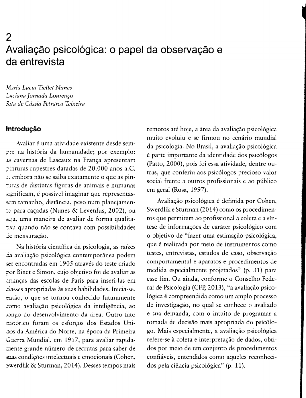 ROTEIRO DE ENTREVISTA (ANAMNESE) PARA AVALIAÇÃO PSICOLÓGICA.l