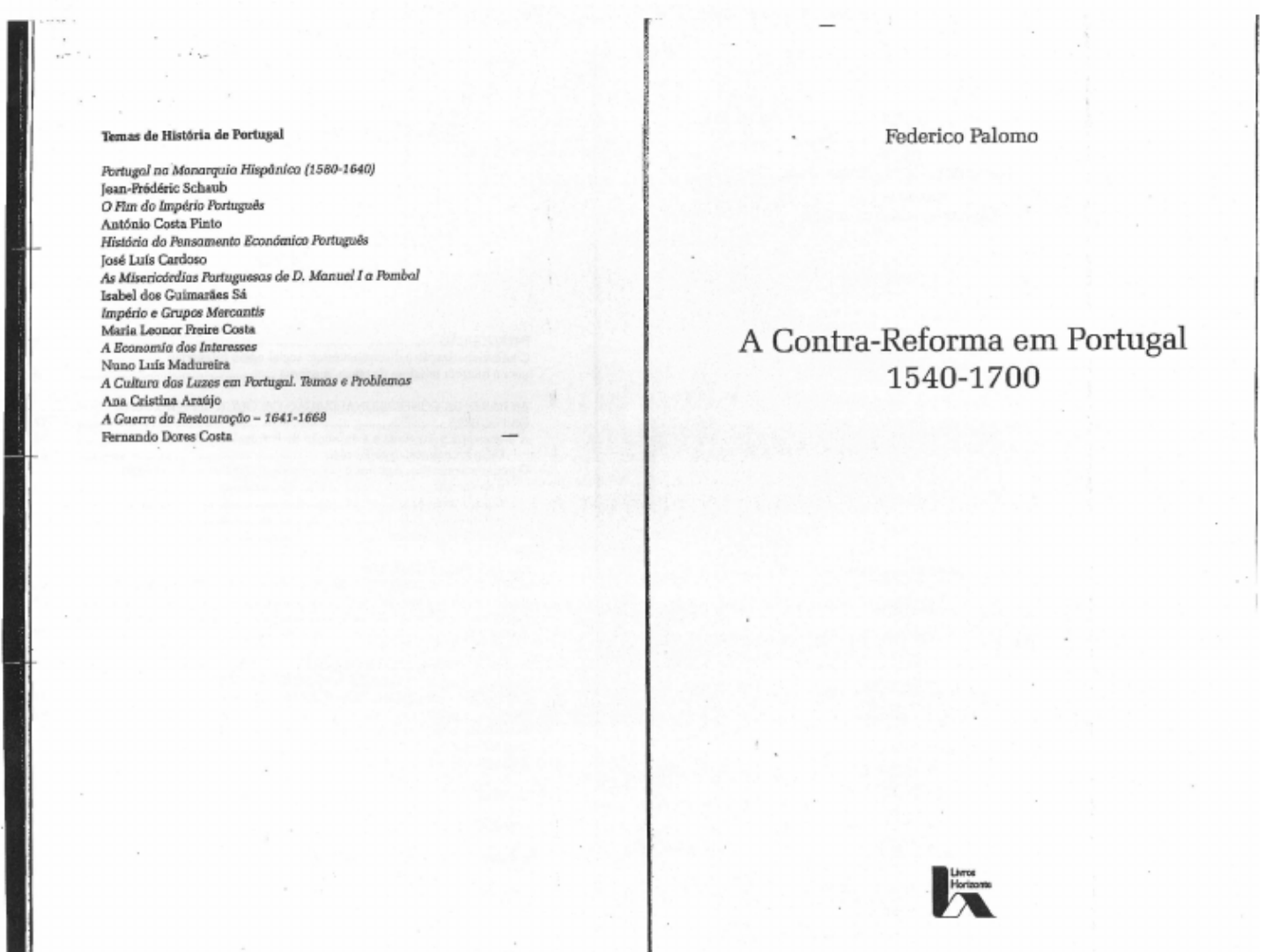 Palomo Federico A Contra Reforma Em Portugal Historia Moderna 4