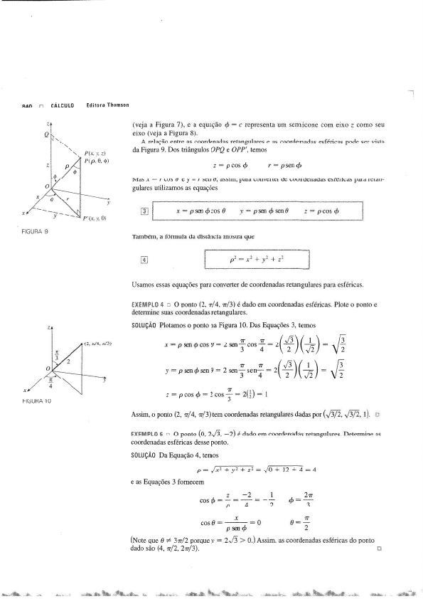 coordenadas cilindricas e esfericas Geometria Analítica