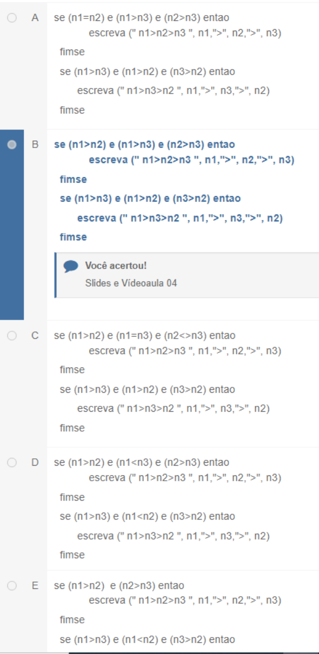 Logica De Programacao E Algoritmos Prova Objetiva L Gica De