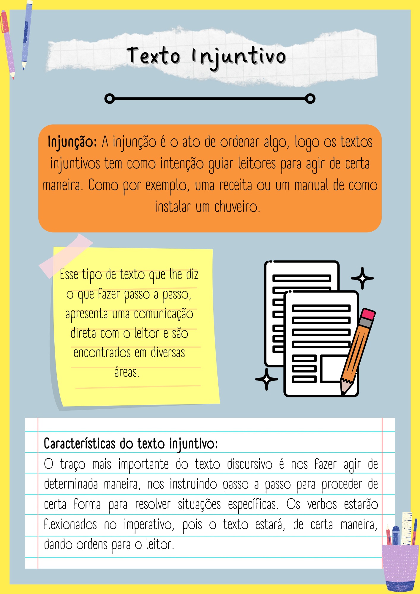Texto injuntivo pt.1 - Português - Enem - Português