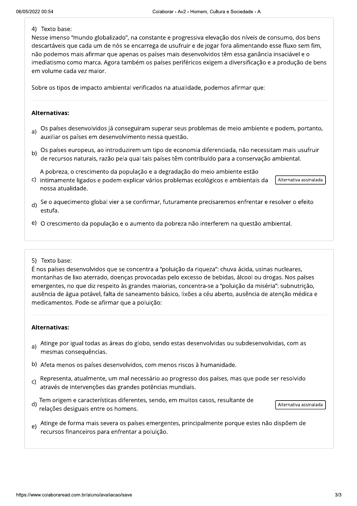 Prova De Homem Cultura E Sociedade Unopar 2019 - BRAINCP