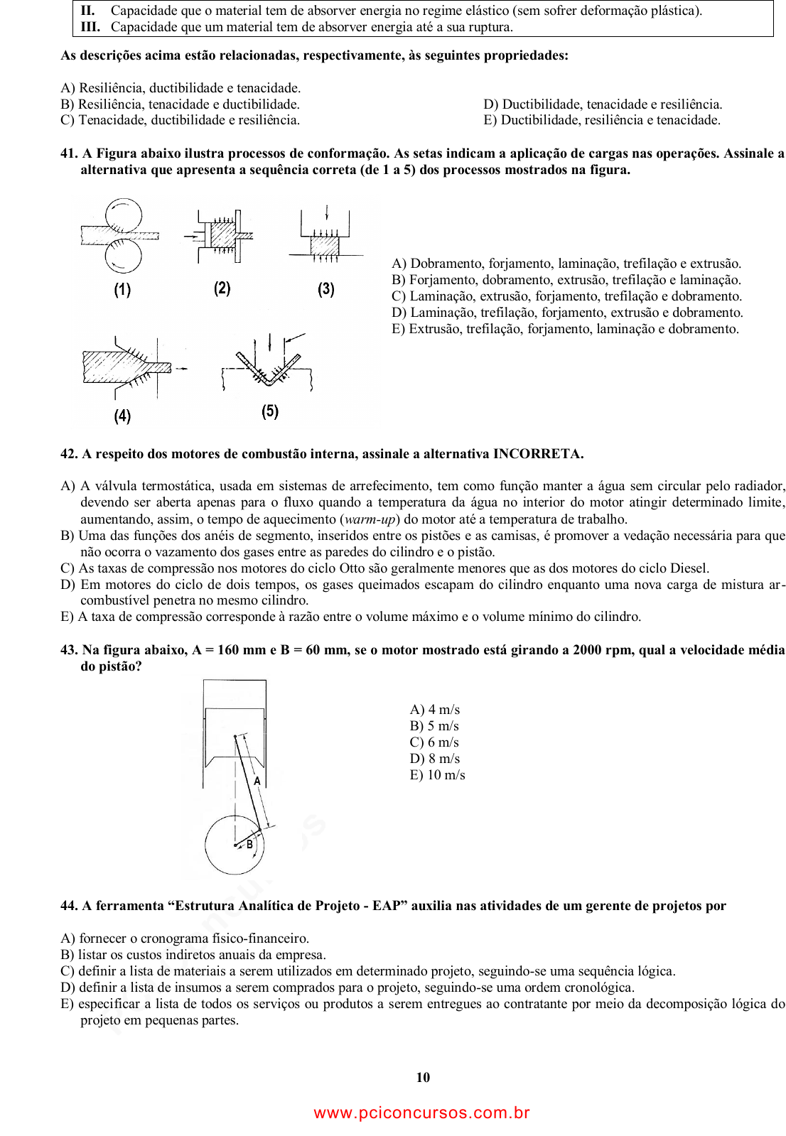 Prova COMPESA - UPENETIAUPE - 2013 - para Analista de Saneamento -  Engenheiro Mecânico.pdf - Provas de Concursos Públicos