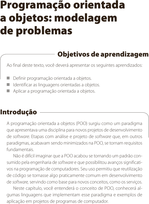 PDF) Introdução à Programação Orientada a Objetos