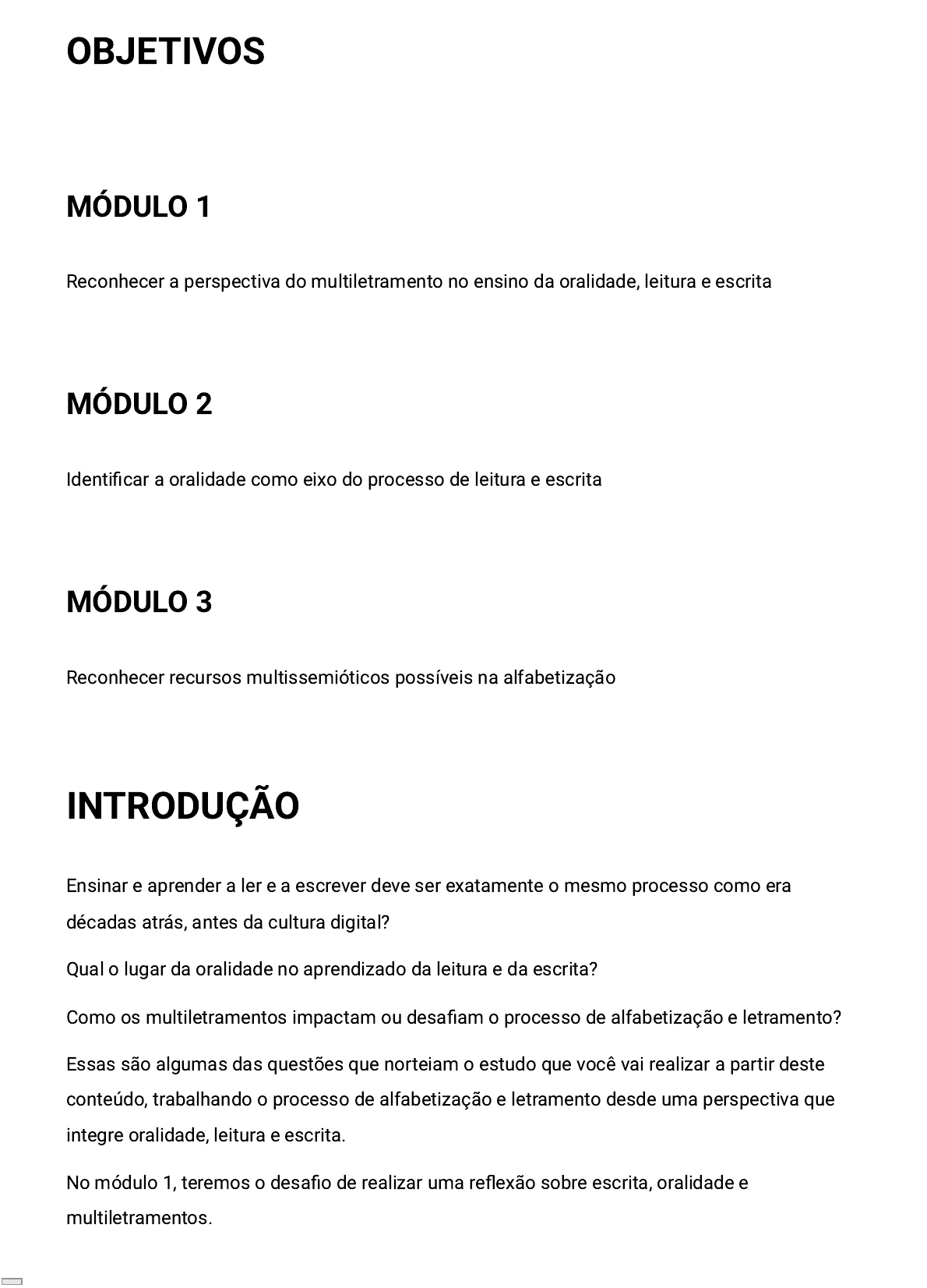 Leitura, escrita e oralidade - Comunicação e Linguagem