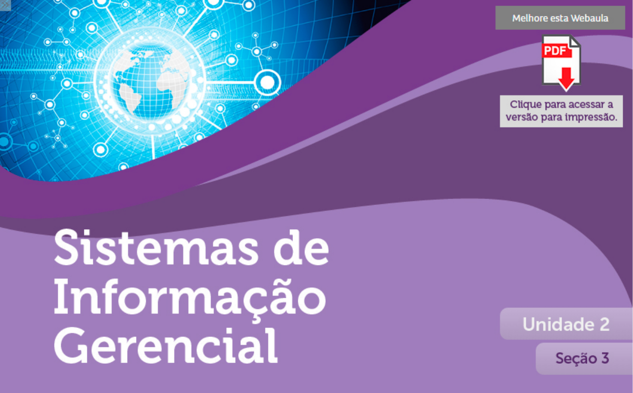 Sistemas De Informacao Gerencial Unidade2 S3 - Sistemas De Informação ...