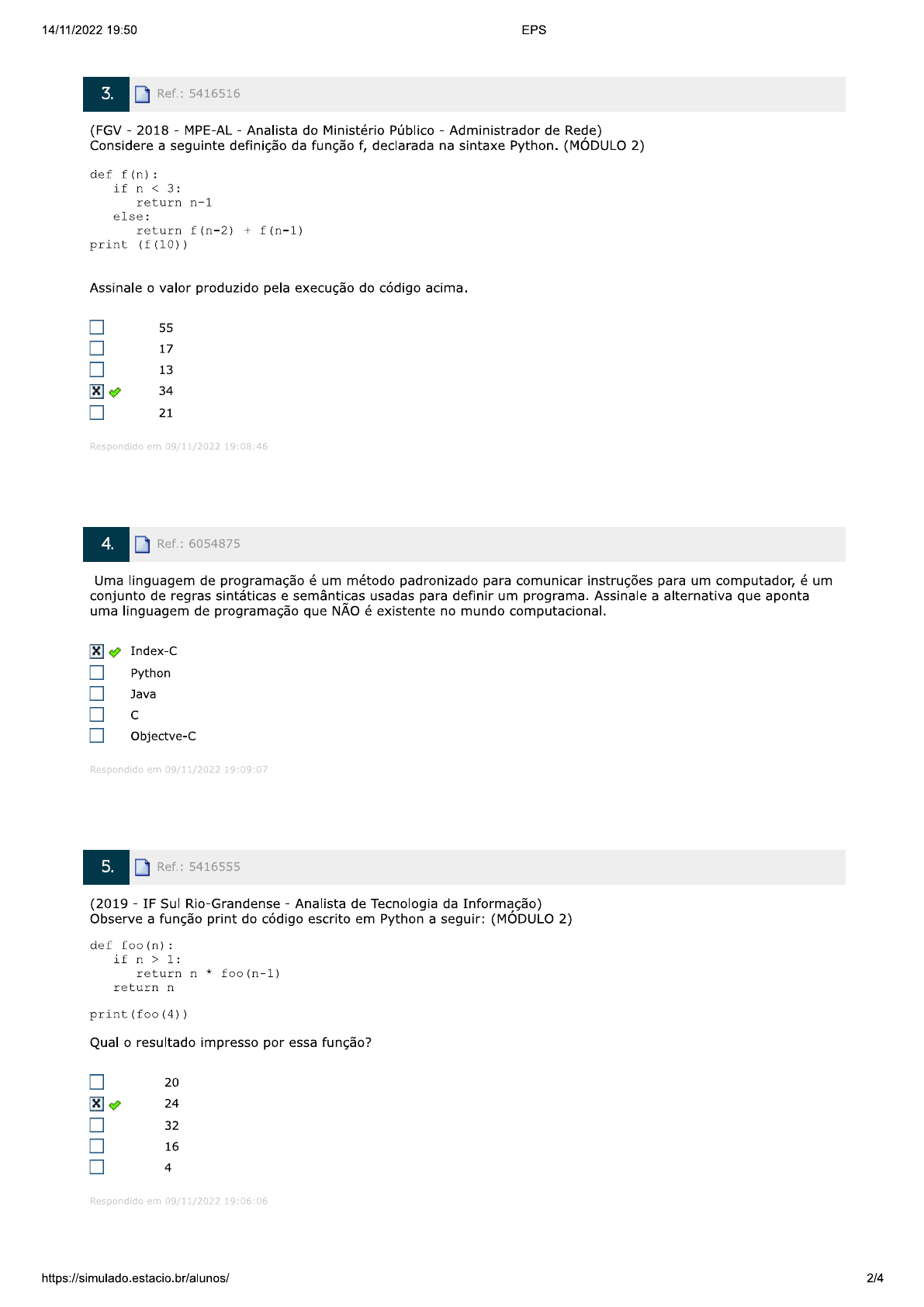 PARADIGMAS DE LINGUAGENS DE PROGRAMAÇÃO EM PYTHON - AVD 2022 2 ...